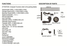 Cargar imagen en el visor de la galería, Waterproof Cycle Bike Speedometer, Odometer, Distance Tracker for Bicycles - TATOOP