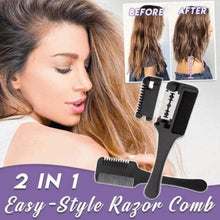 Cargar imagen en el visor de la galería, Double-Sided Hair Razor Comb Cutter - TATOOP