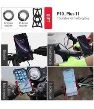 Load image into Gallery viewer, Aluminum Bicycle Phone Holder For 4.7-6.2  inch Smartphone Adjustable To Support GPS Bike, Phone Stand - TATOOP